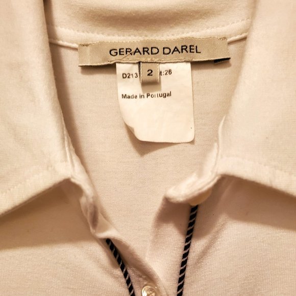Gerard Darel Collared Short Sleeve Top - Picture 2 of 3